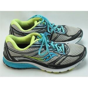 Saucony Womens Guide 9 Athletic Shoes Size 10.5 Green Gray